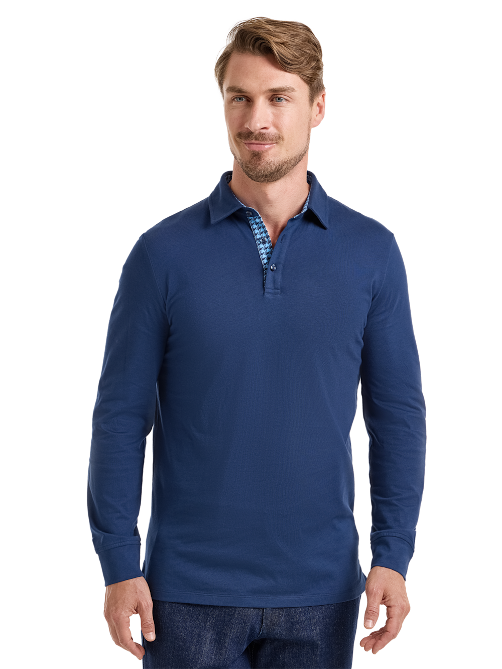 Alternate Image of Cotton Blend Three Button Polo-1