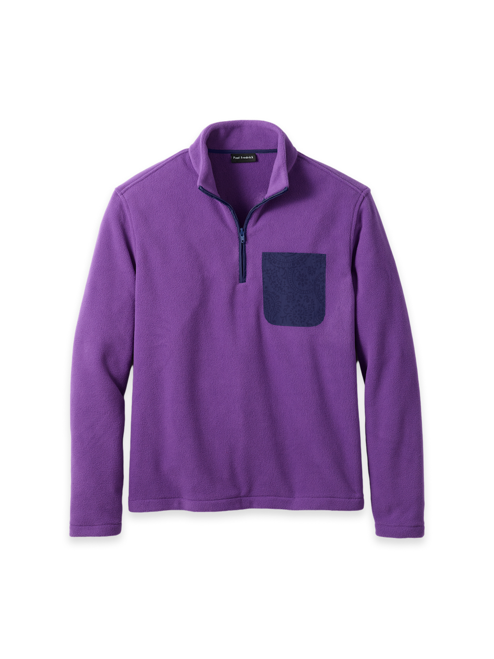 Long Sleeve Polar Fleece 1/4 Zip Mock
