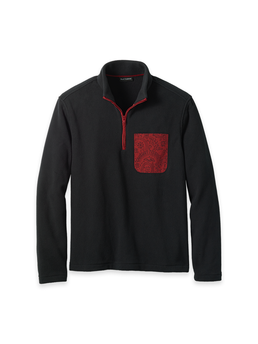 Long Sleeve Polar Fleece 1/4 Zip Mock
