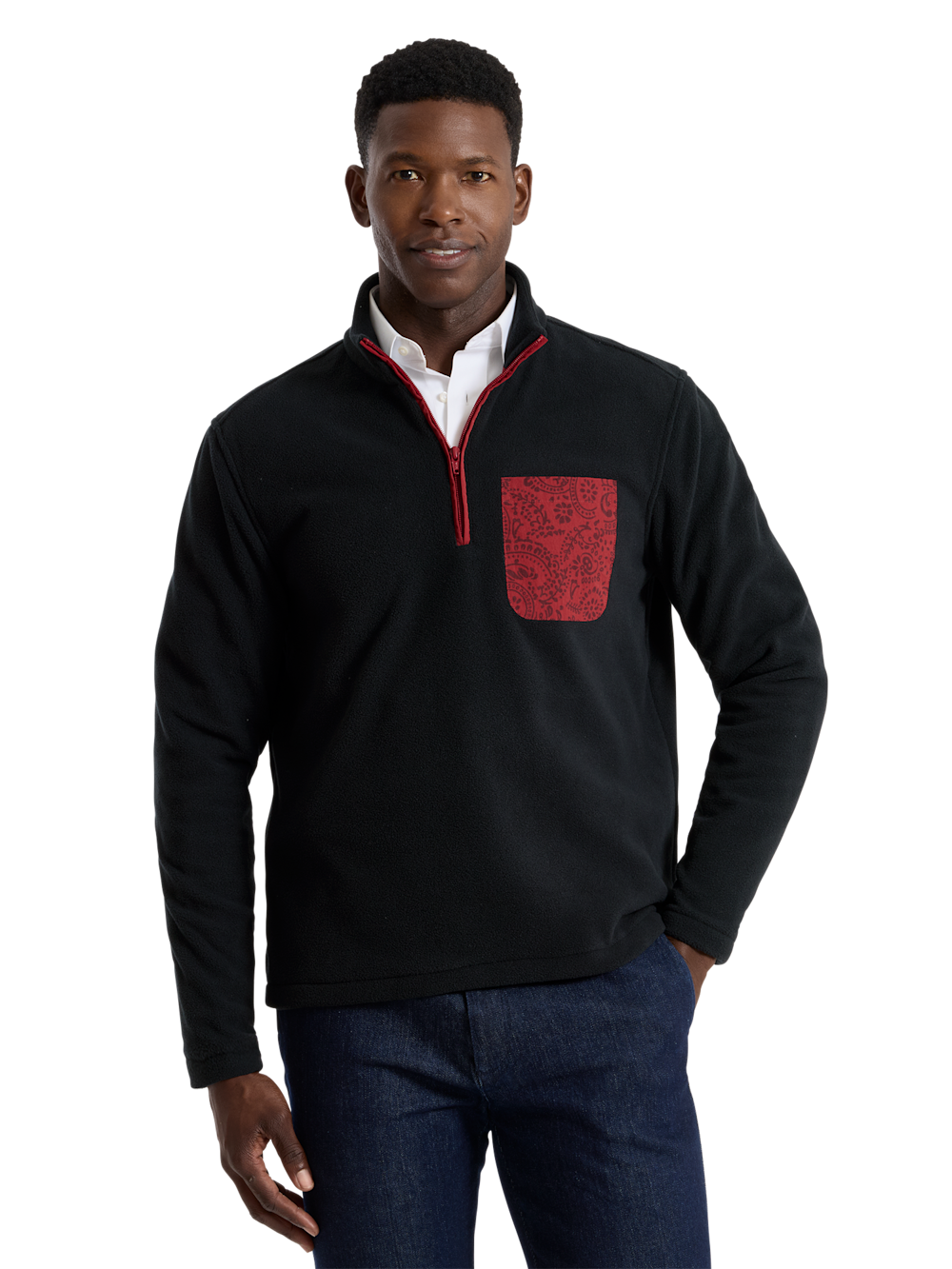 Alternate Shot of Men's black/red Knitwear