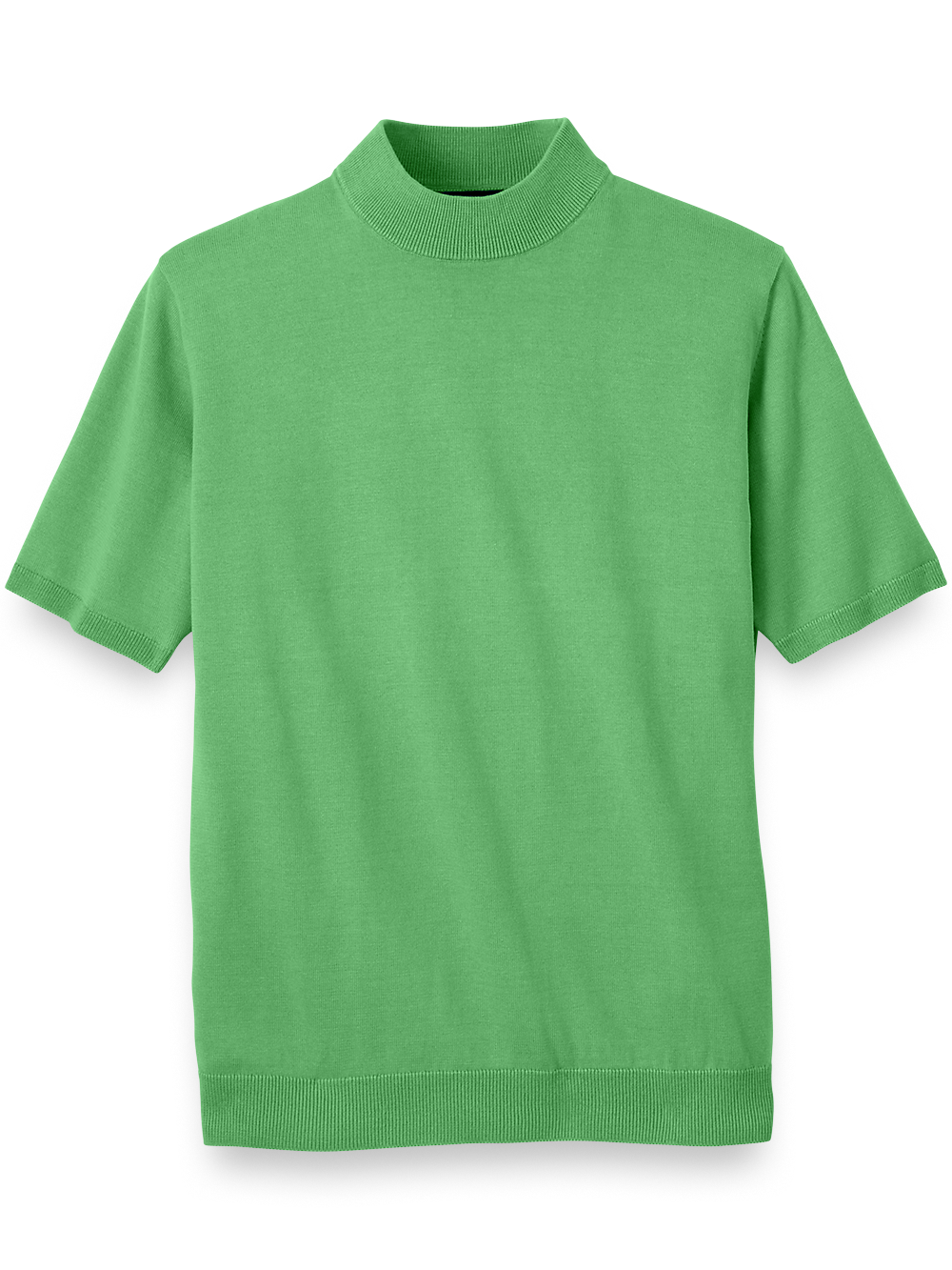 Cotton Mock Neck Sweater - Light Green 4X Large Cotton Mock Neck Sweater - Light Green 4X Large