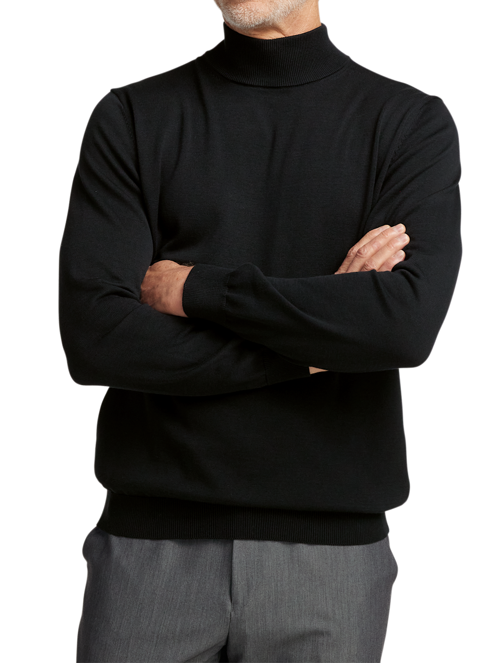 Alternate Image of Supima Cotton Mock Neck Sweater-1