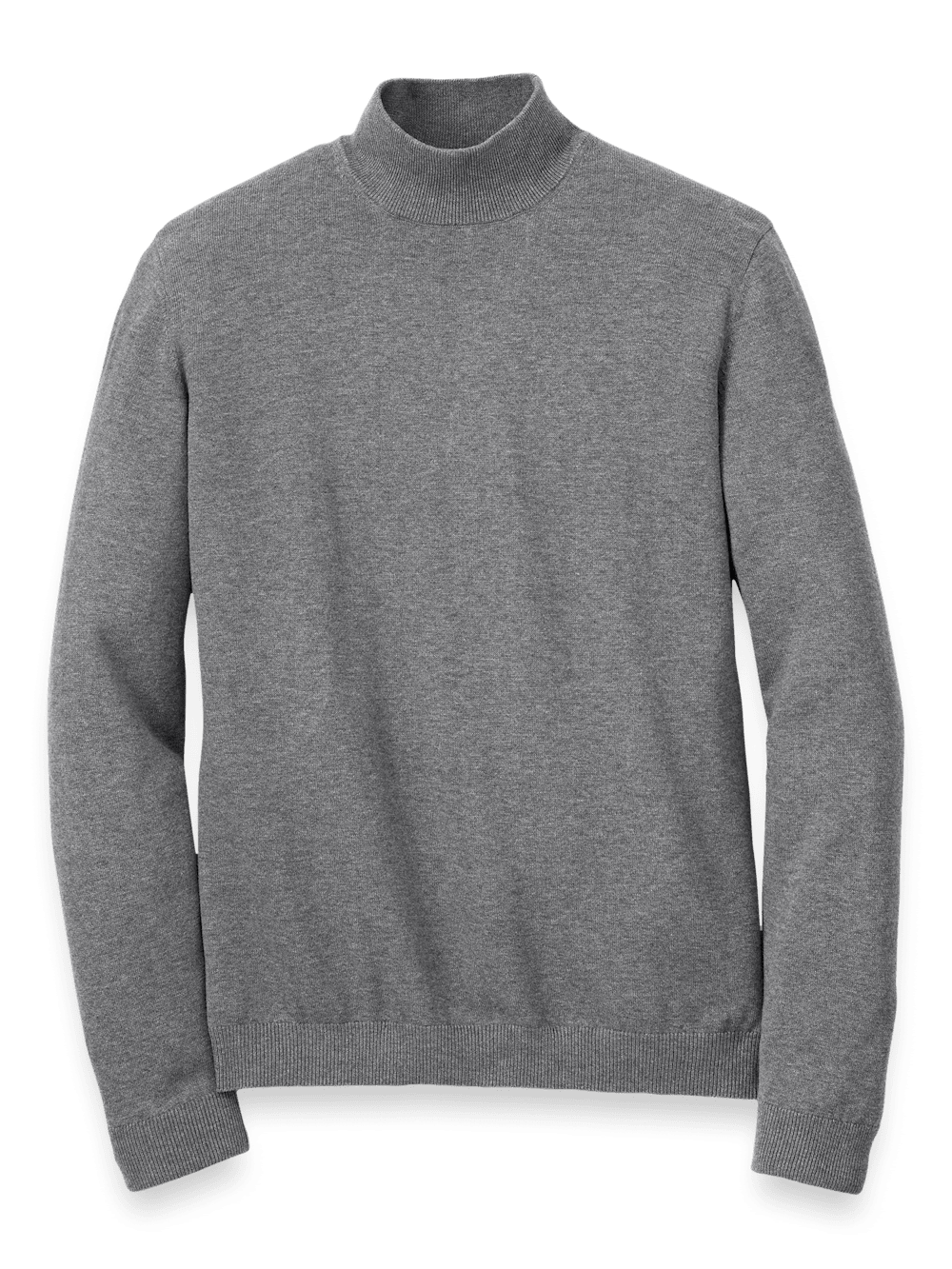 Product Image of Supima Cotton Mock Neck Sweater-Medium Grey