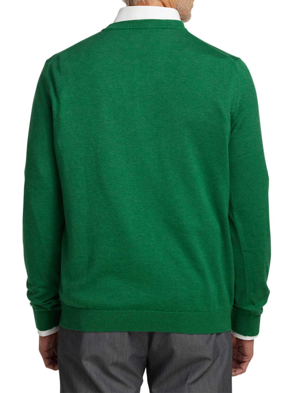 Alternate Image of Supima Cotton V-neck Sweater-4