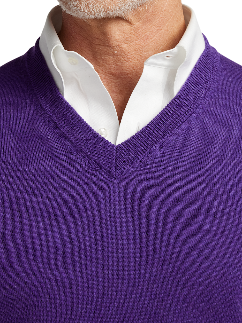 Alternate Image of Supima Cotton V-neck Sweater-2