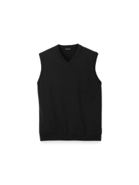 Supima Cotton Vest - Black