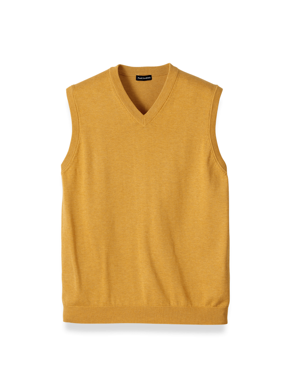 Product Image of Supima Cotton Vest-Mustard