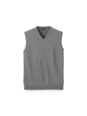 Supima Cotton Vest - Medium Grey