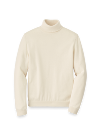 Supima Cotton Turtleneck - Ivory