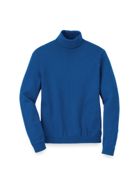 Supima Cotton Turtleneck - Blue