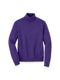 Supima Cotton Turtleneck - Purple