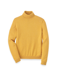 Supima Cotton Turtleneck - Mustard