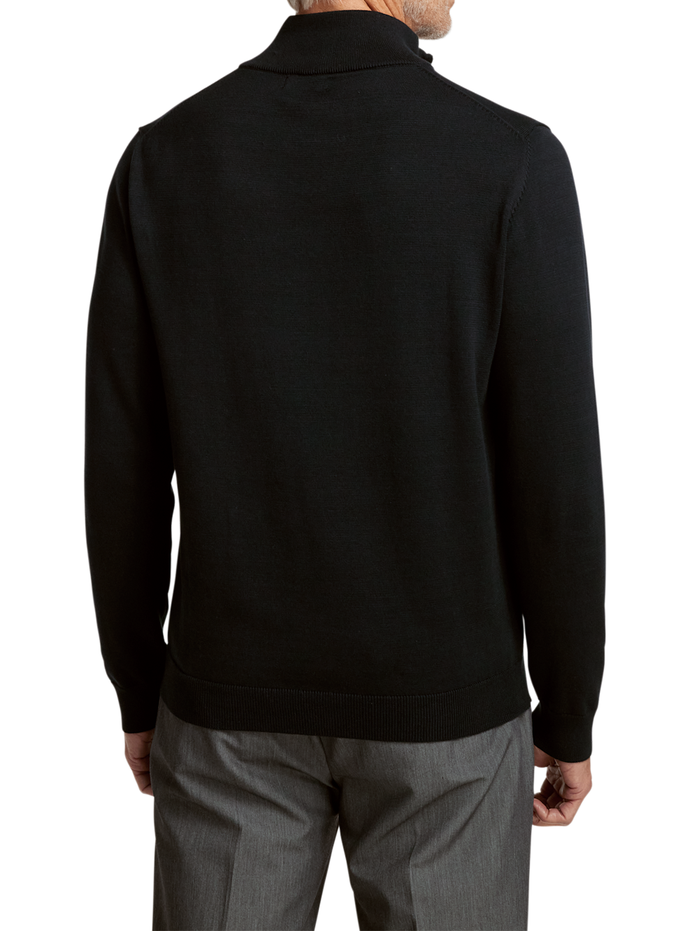 Alternate Image of Supima Cotton Quarter Zip Mock Neck Sweater-4