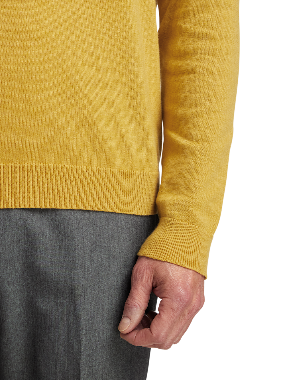 Alternate Image of Supima Cotton Quarter Zip Mock Neck Sweater-3