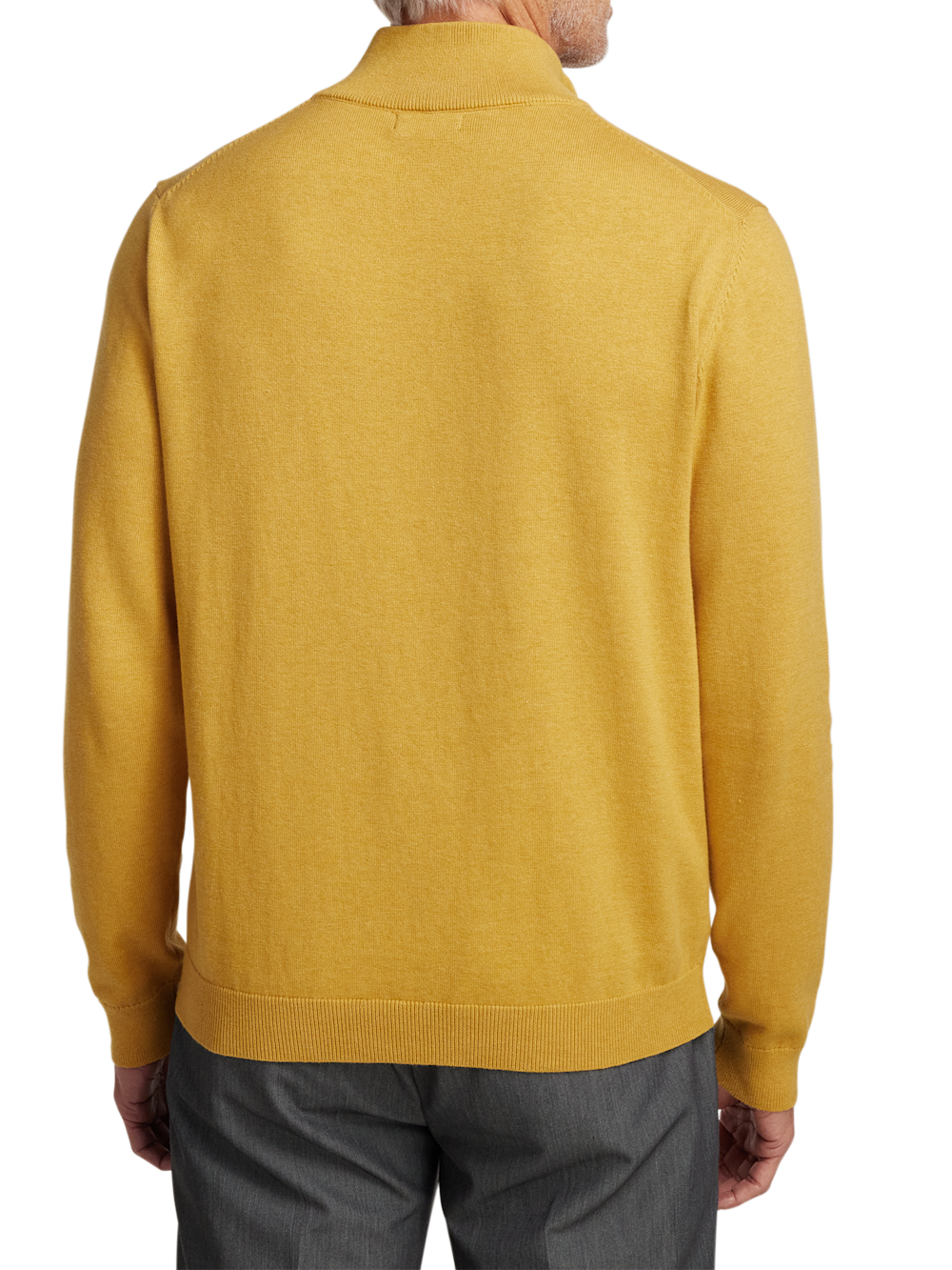 Alternate Image of Supima Cotton Quarter Zip Mock Neck Sweater-4