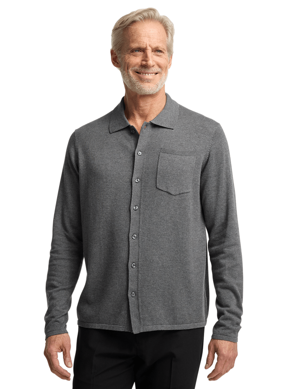 Alternate Image of Supima Cotton Button Front Polo-1