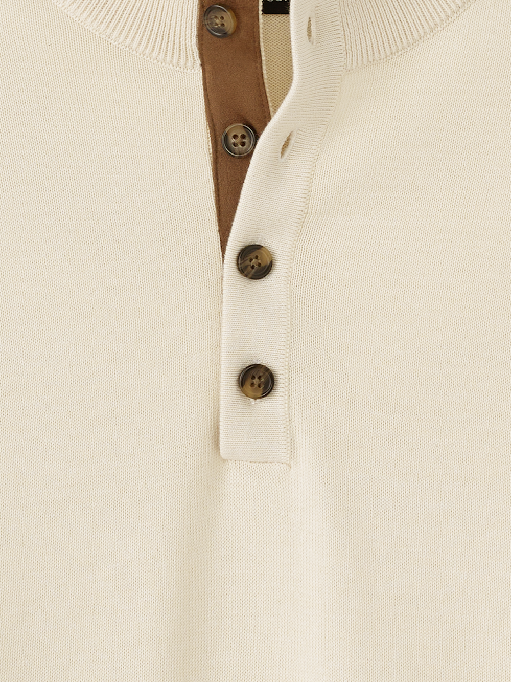 Alternate Image of Supima Cotton Four Button Mock Neck Sweater-5
