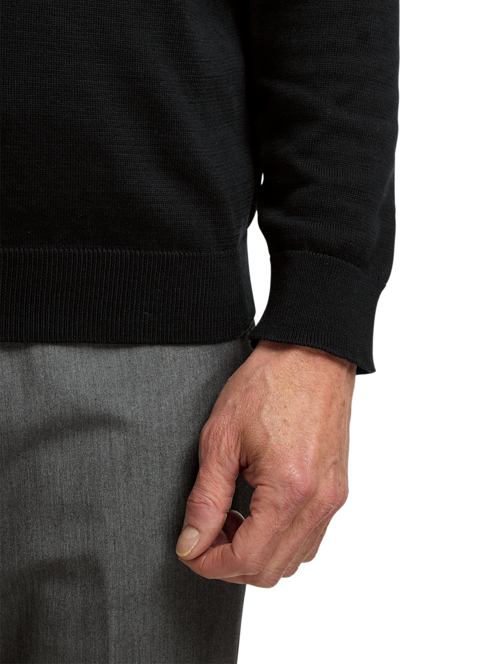 Alternate Image of Supima Cotton Four Button Mock Neck Sweater-3