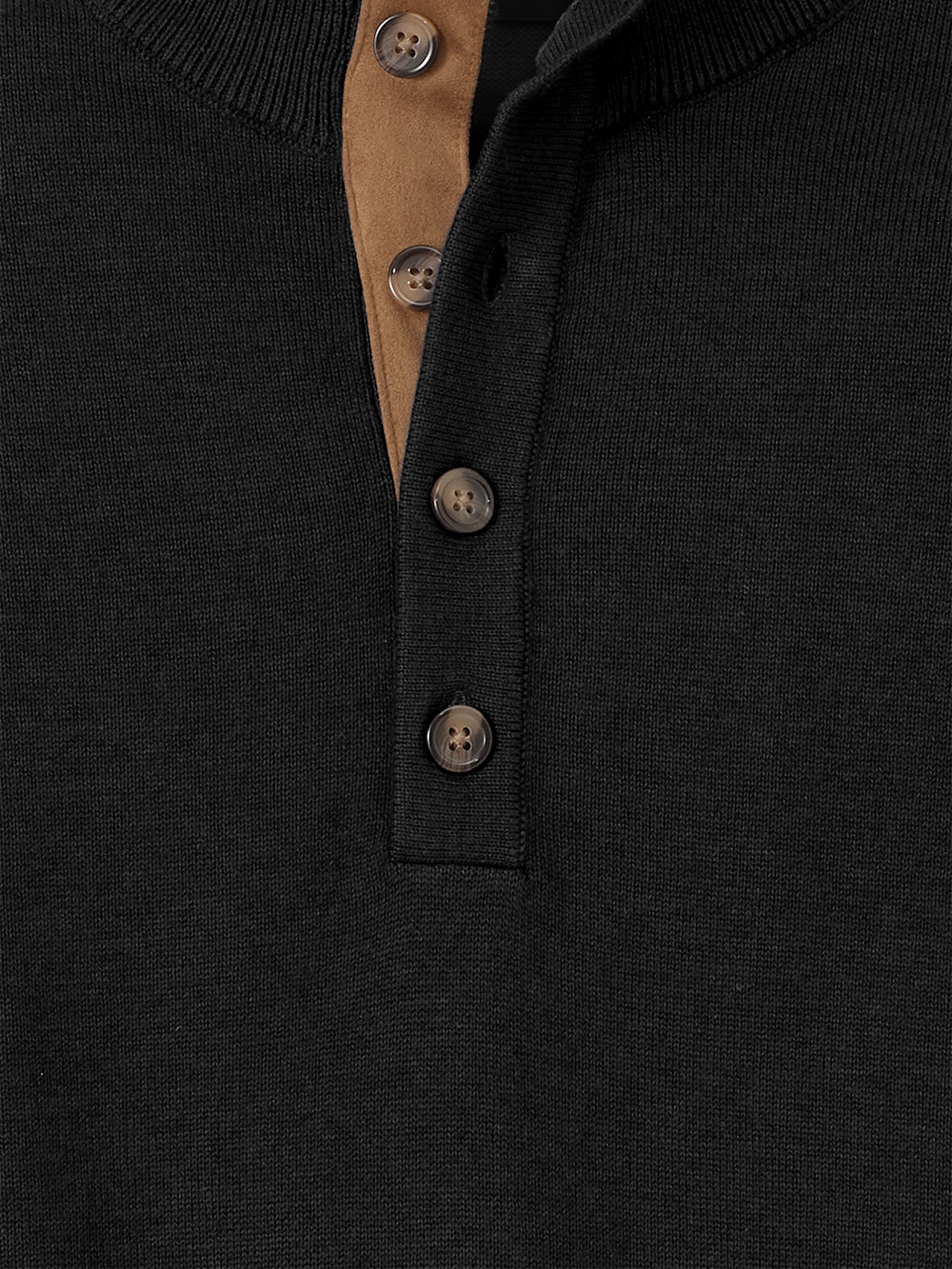Alternate Image of Supima Cotton Four Button Mock Neck Sweater-5