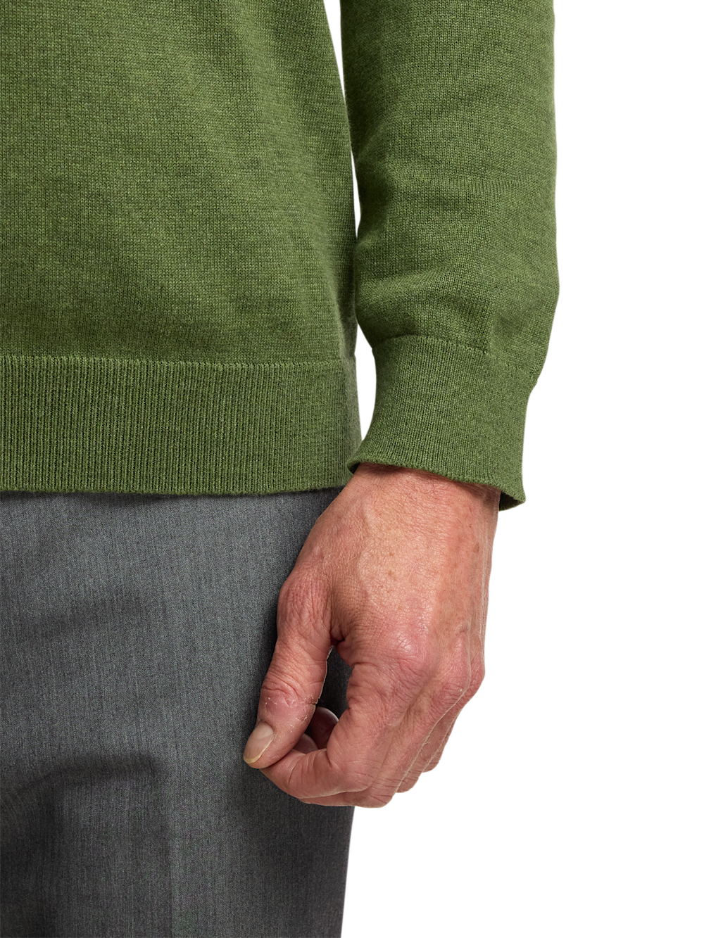 Alternate Image of Supima Cotton Four Button Mock Neck Sweater-3