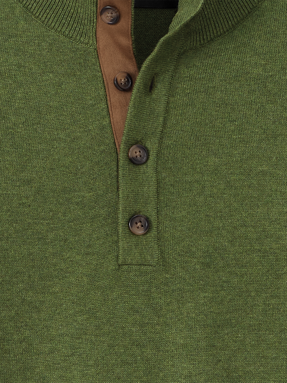 Alternate Image of Supima Cotton Four Button Mock Neck Sweater-5
