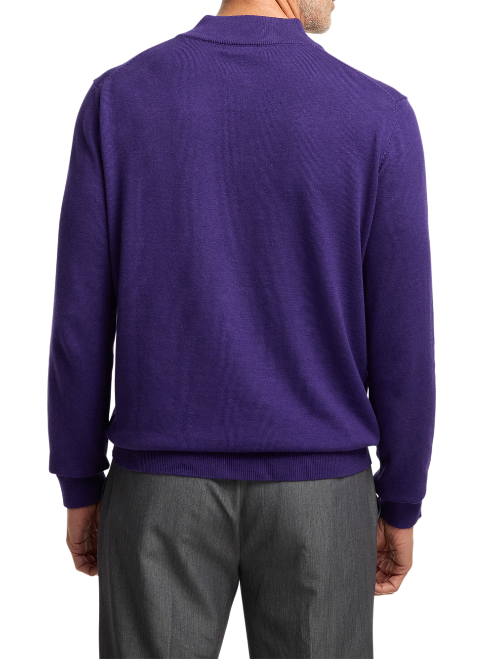 Alternate Image of Supima Cotton Four Button Mock Neck Sweater-4