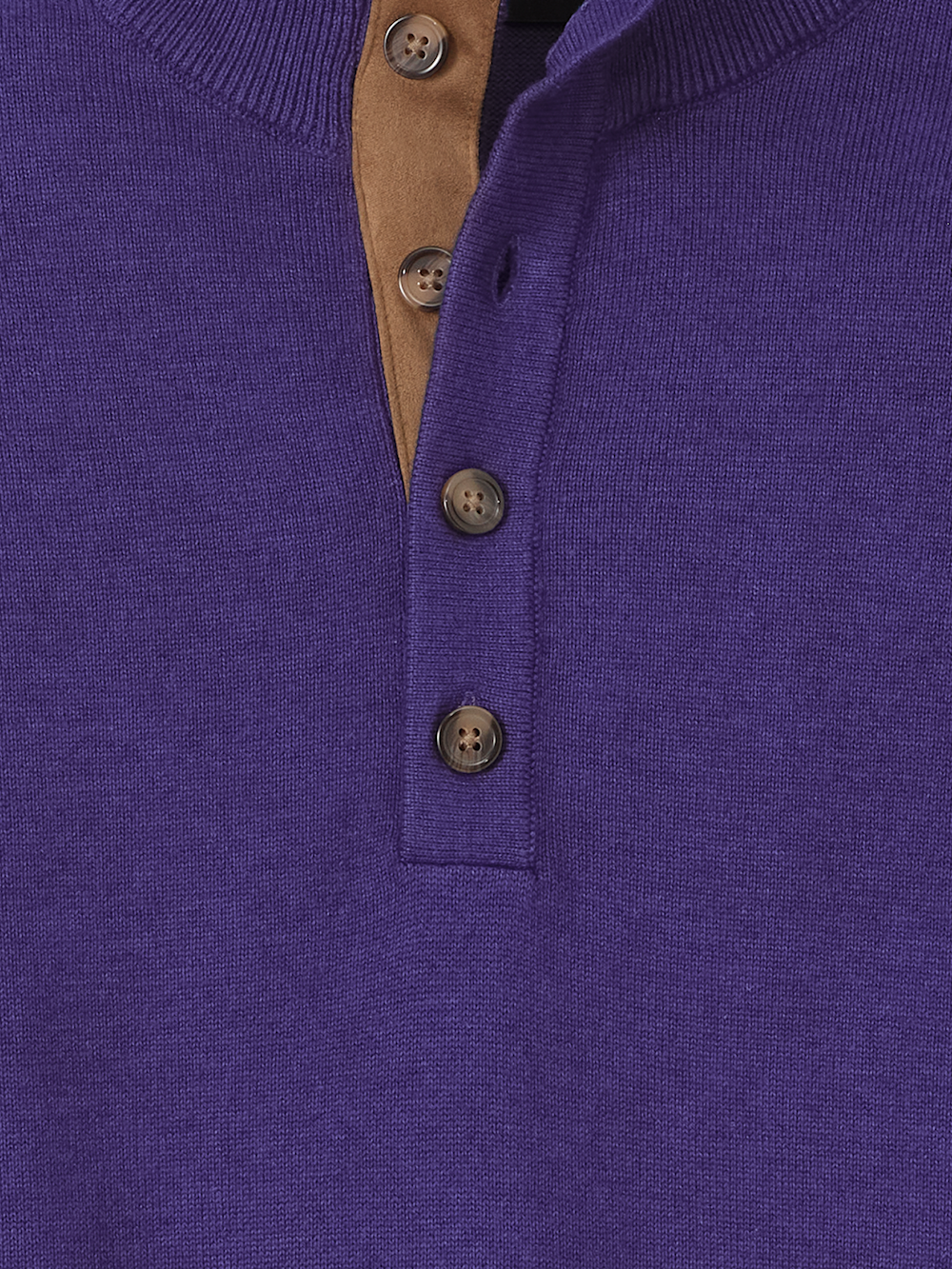 Alternate Image of Supima Cotton Four Button Mock Neck Sweater-5