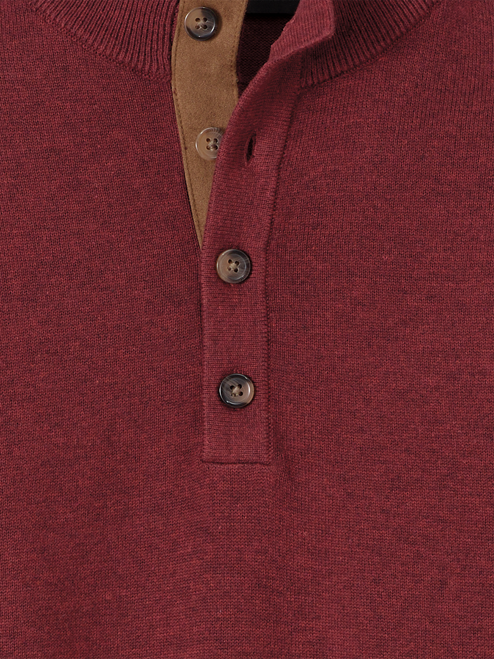 Alternate Image of Supima Cotton Four Button Mock Neck Sweater-5
