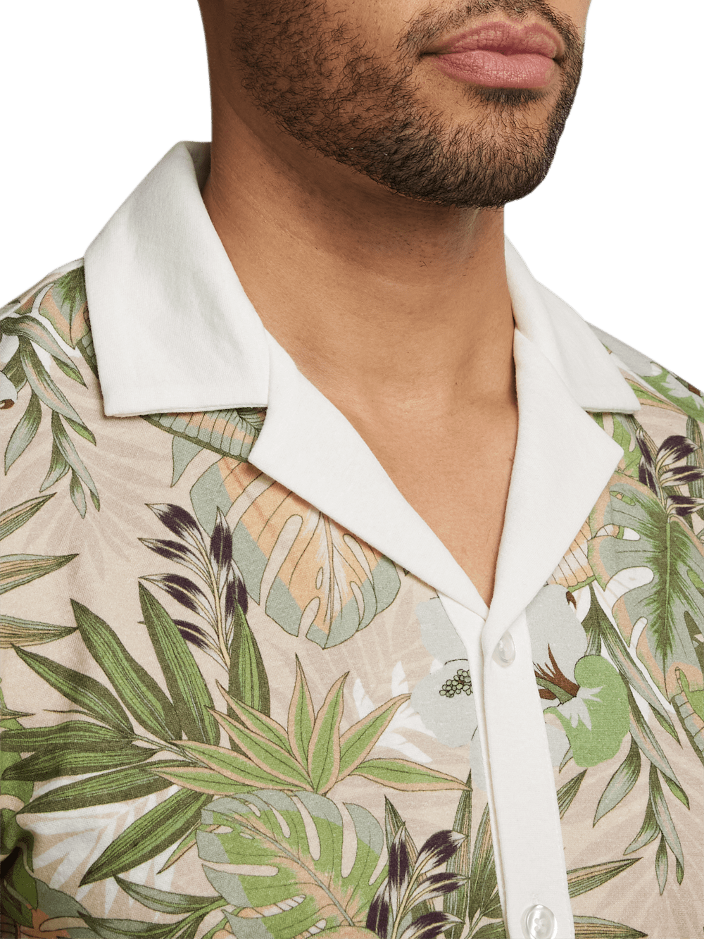 Alternate Image of Linen Blend Button Front Camp Collar-2