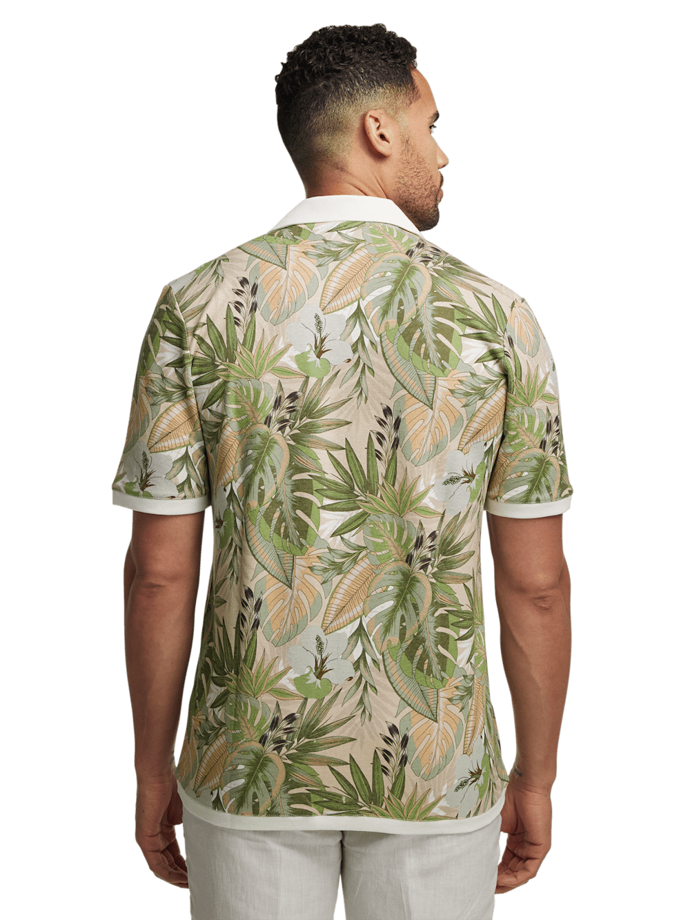 Alternate Image of Linen Blend Button Front Camp Collar-4