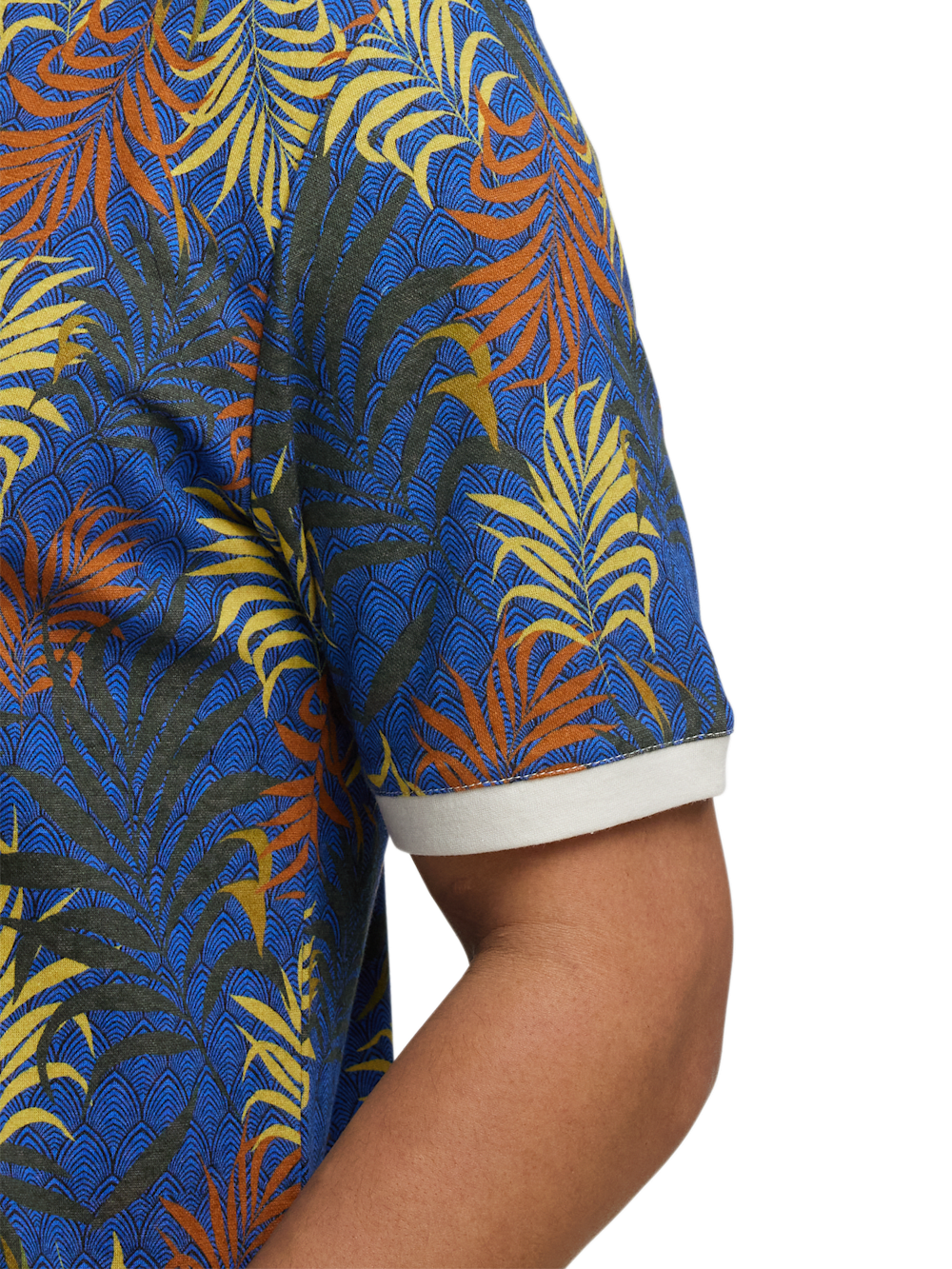 Alternate Image of Linen Blend Button Front Camp Collar-3