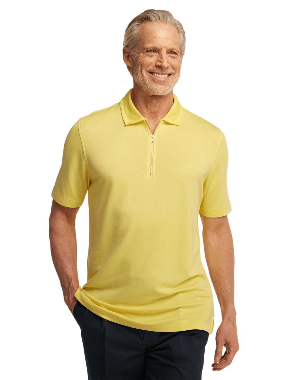 Alternate Image of Lyocell Blend Quarter Zip Polo-1
