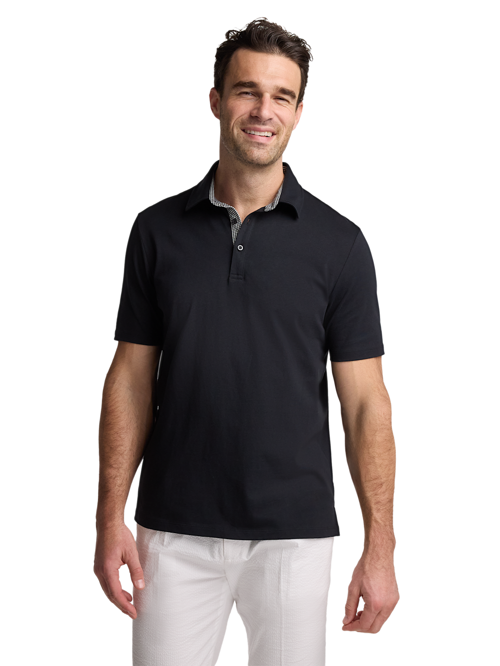 Alternate Image of Mercerized Cotton Three Button Polo-1