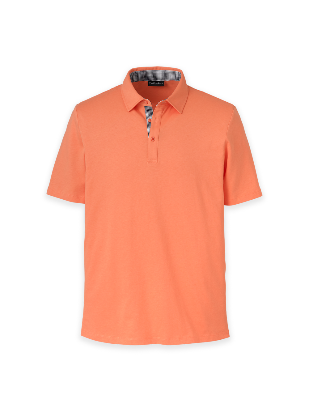 Product Image of Mercerized Cotton Three Button Polo-Melon