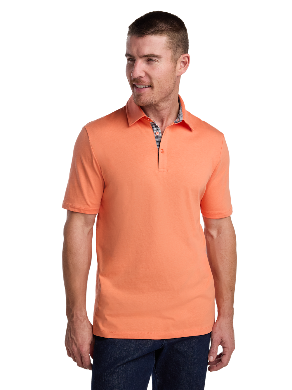 Alternate Image of Mercerized Cotton Three Button Polo-1