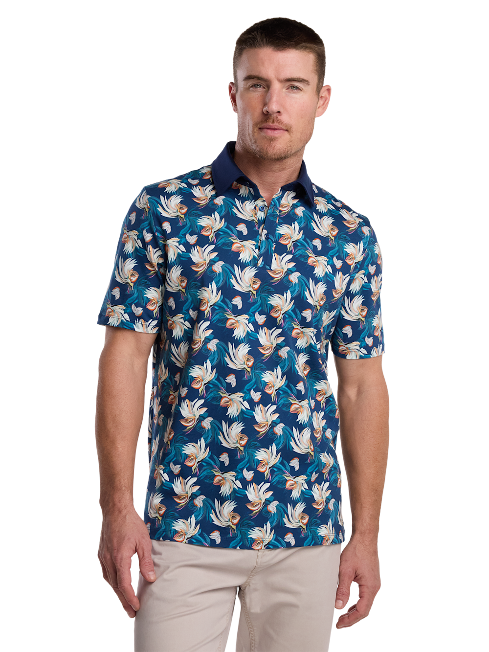 Alternate Image of Cotton Three Button Polo-1