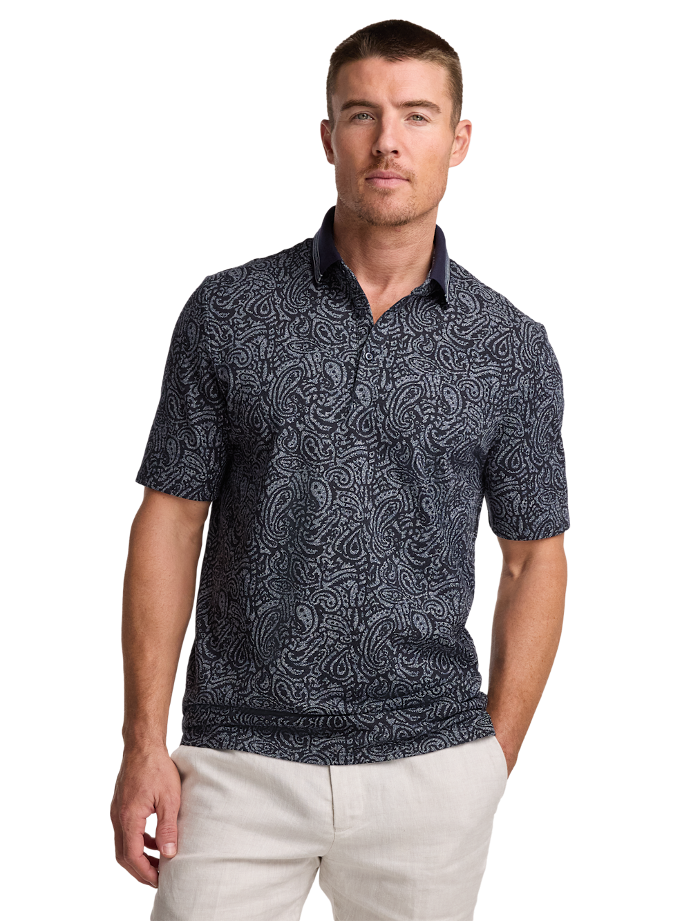 Alternate Image of Cotton Three Button Polo-1