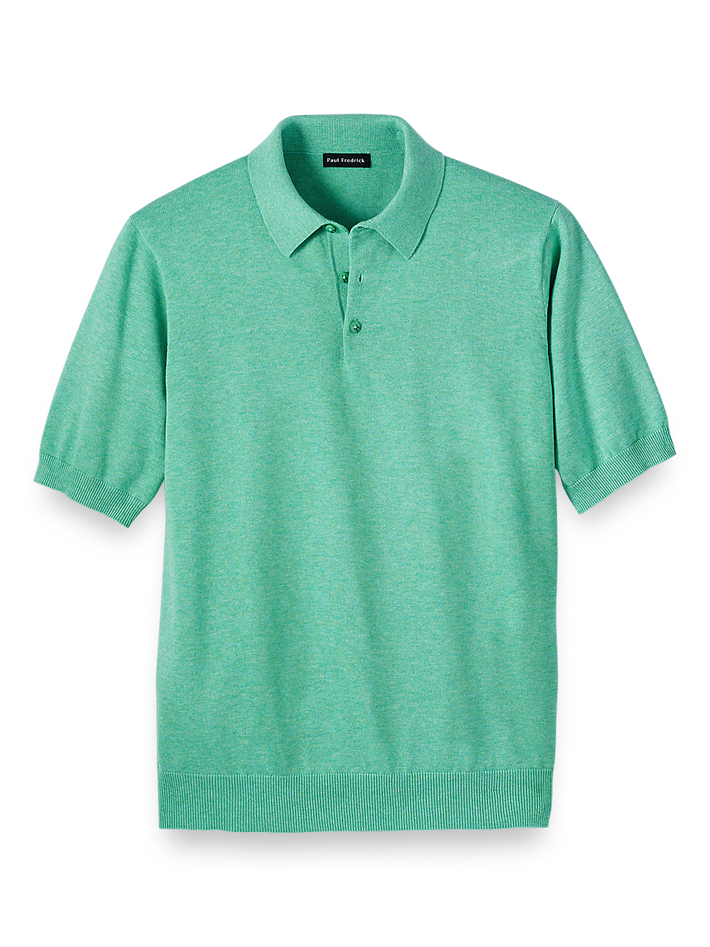 Product Image of Supima Cotton Three Button Polo-Mint