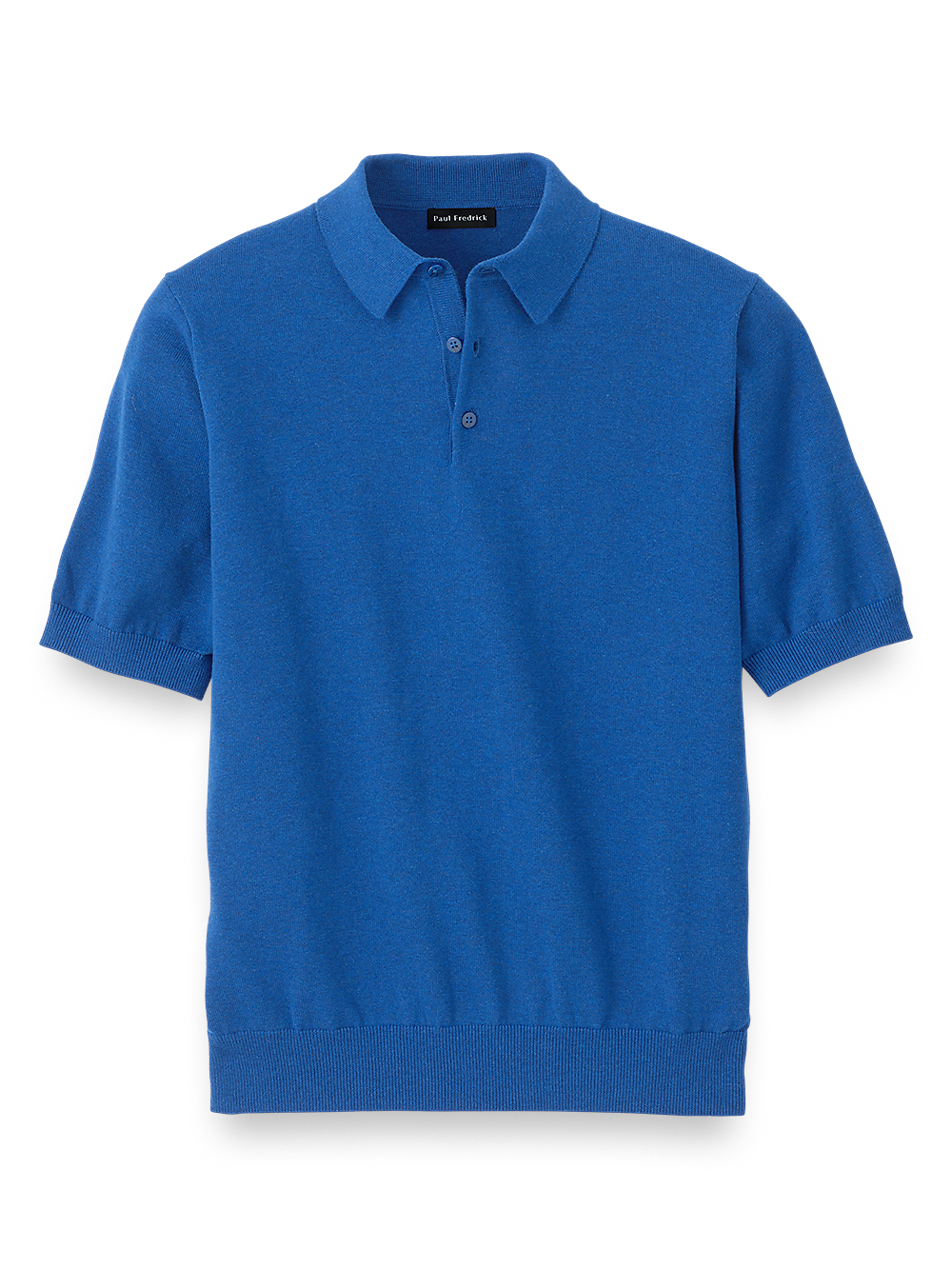Product Image of Supima Cotton Three Button Polo-Navy