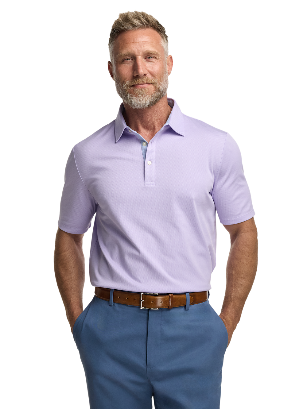 Alternate Image of Cotton Blend Three Button Polo-4