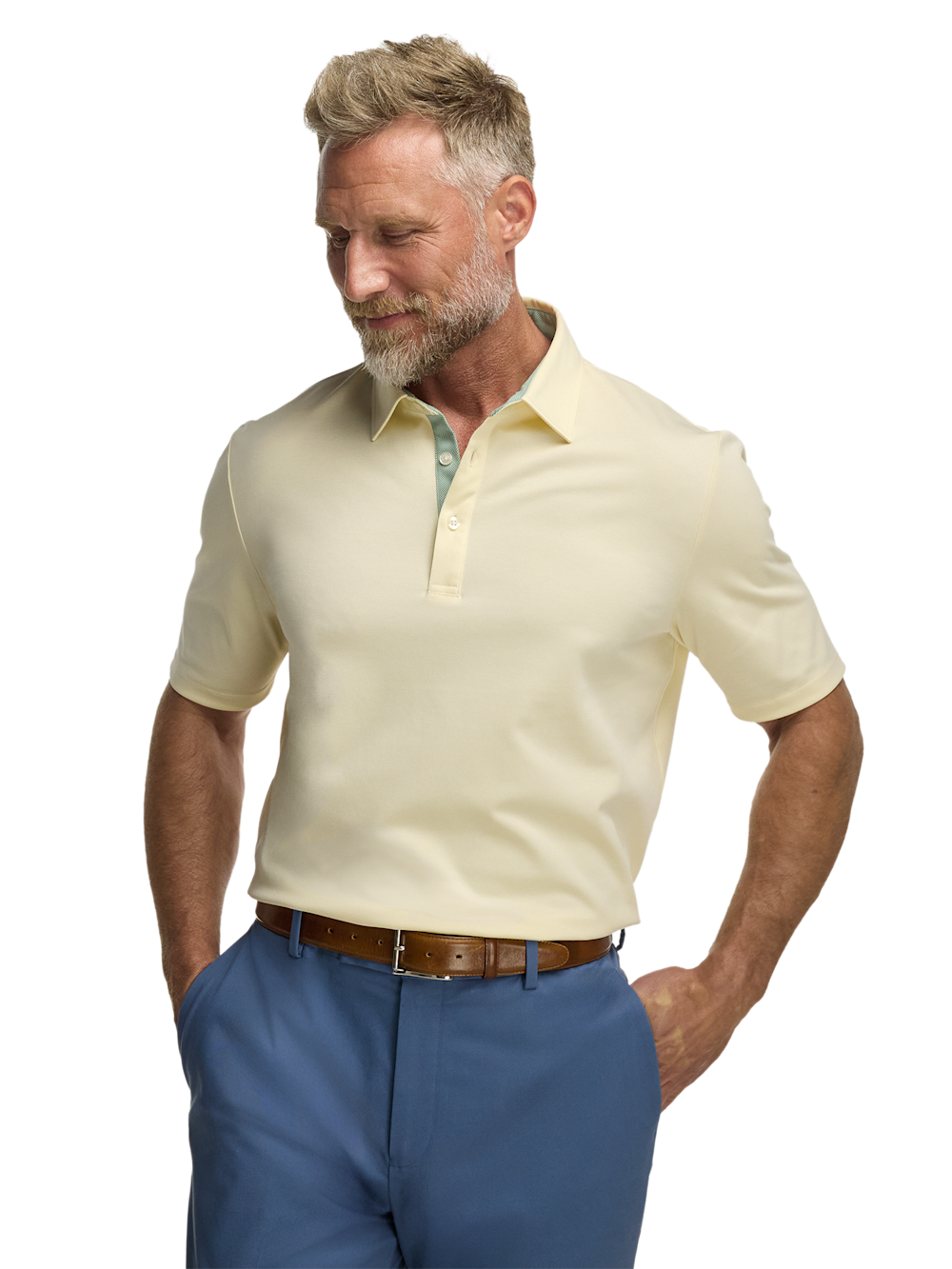 Alternate Image of Cotton Blend Three Button Polo-4