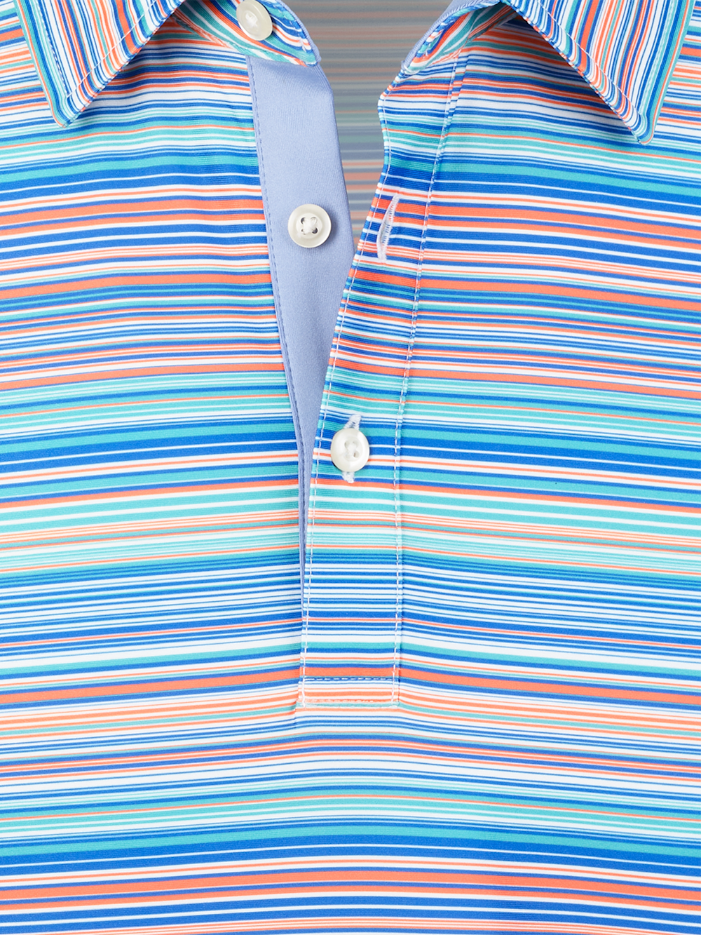 Alternate Image of Performance Blend Three Button Patterned Performance Polo-6