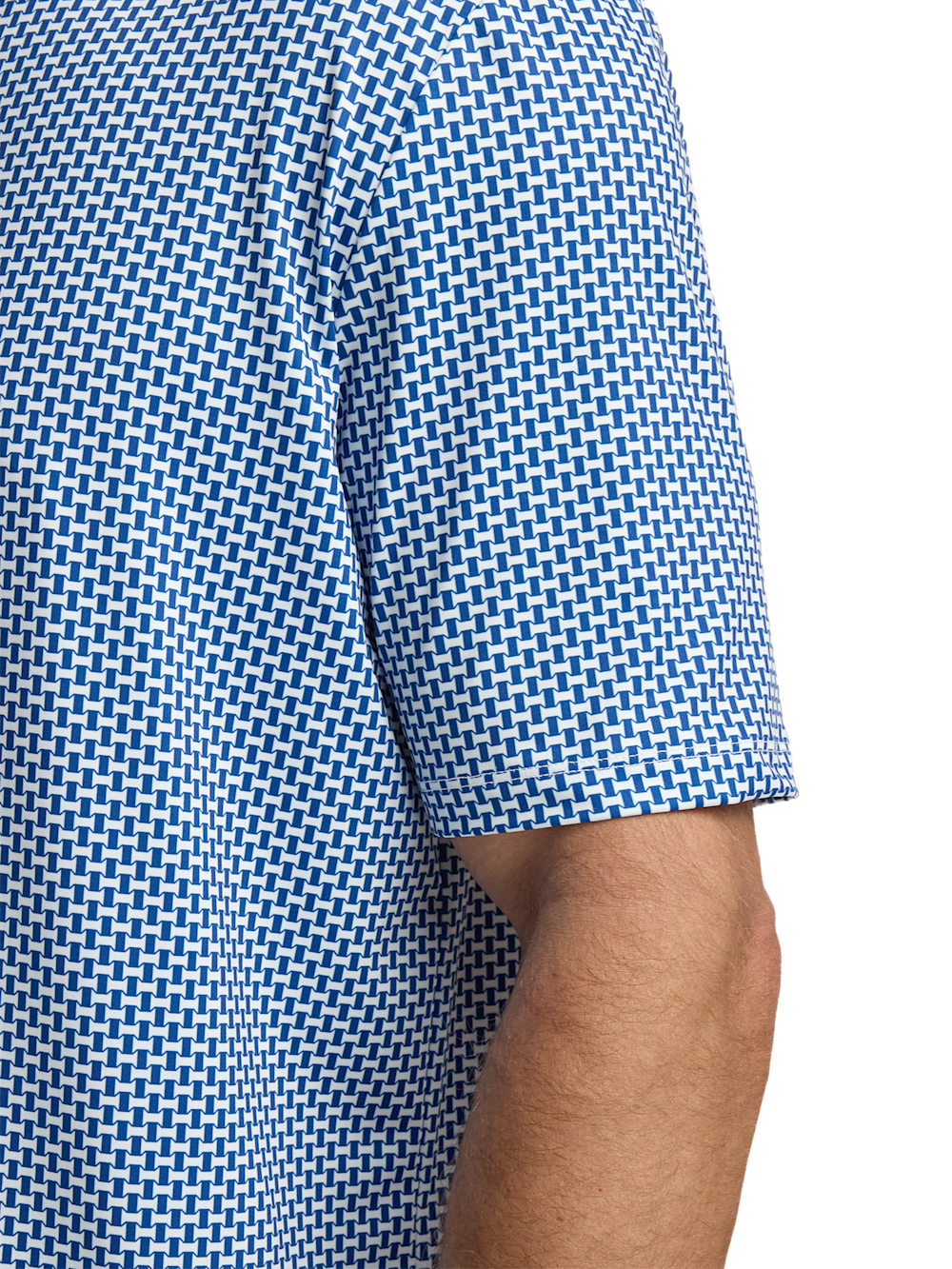 Alternate Image of Performance Blend Three Button Patterned Performance Polo-3