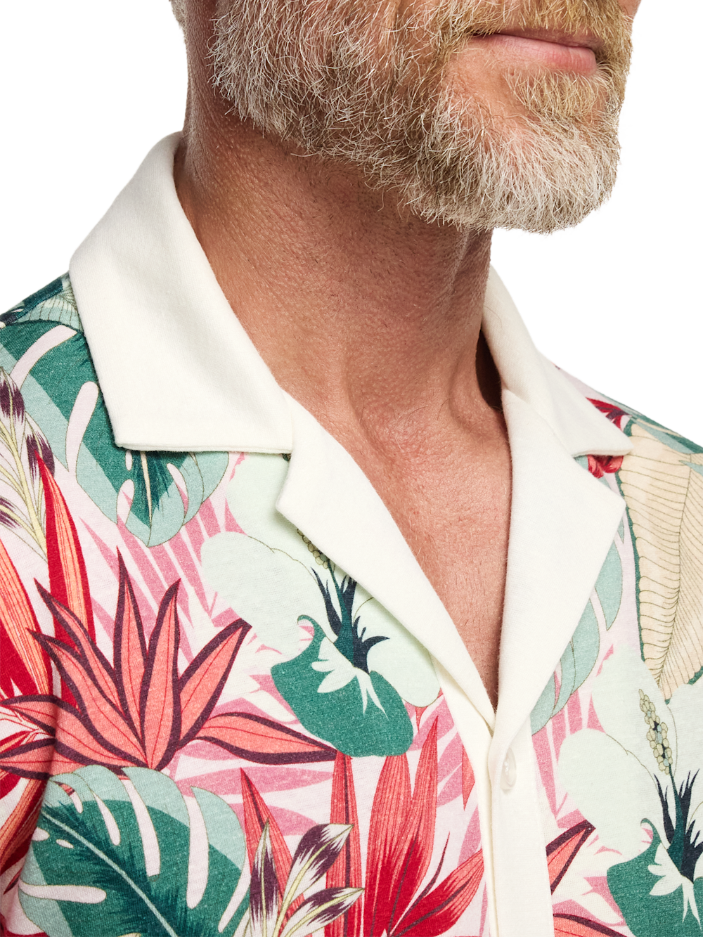 Alternate Image of Linen Blend Full Button Front Camp Collar-2