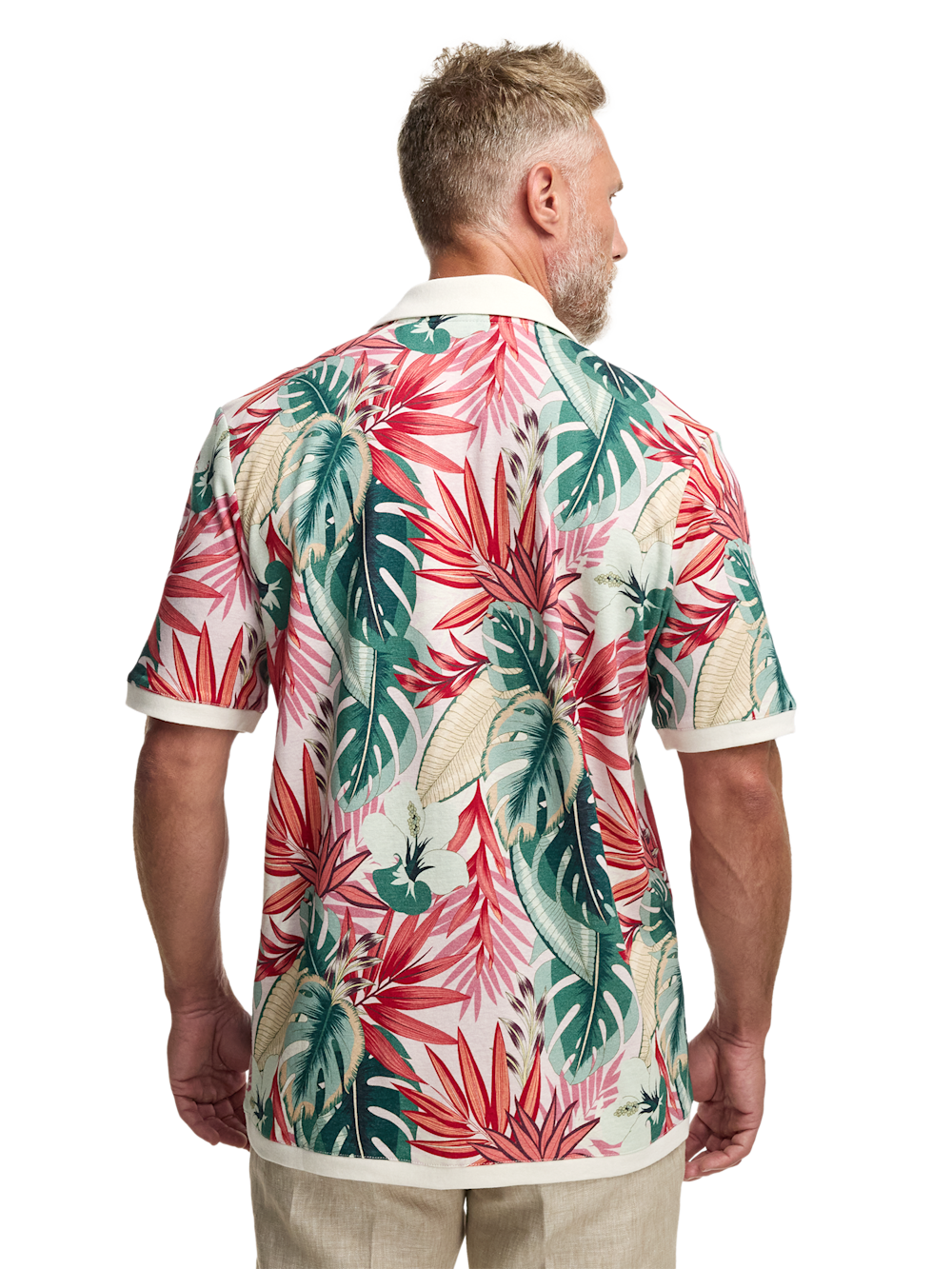 Alternate Image of Linen Blend Full Button Front Camp Collar-4