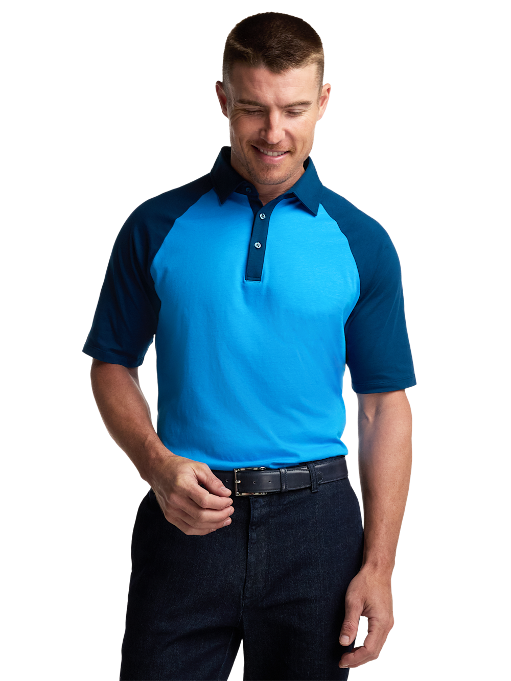 Alternate Image of Mercerized Cotton Three Button Polo-1