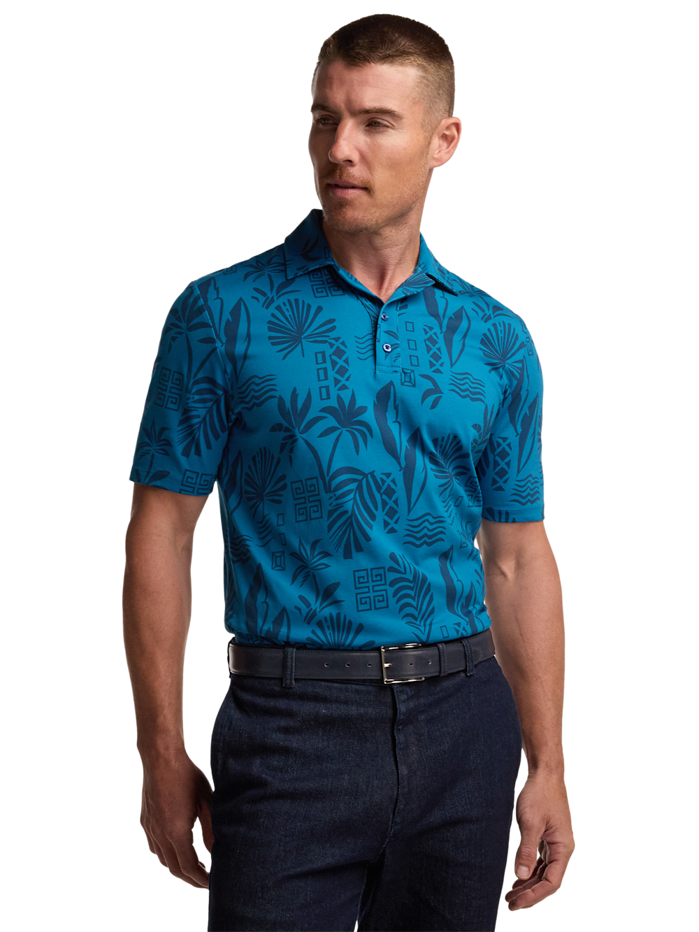 Alternate Image of Cotton Two Button Pullover Camp-1