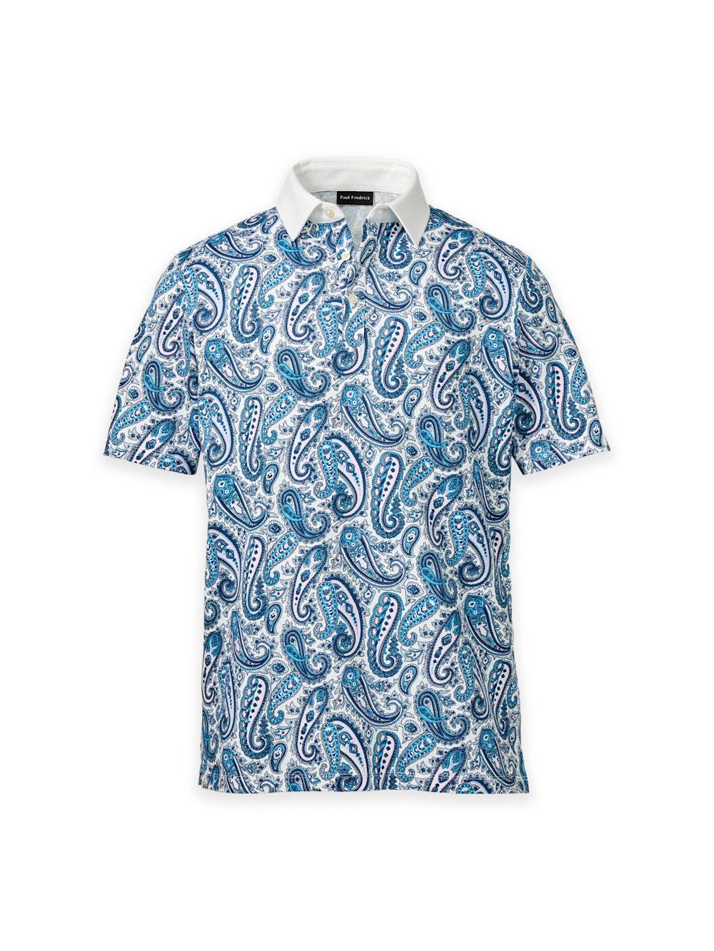 Product Image of Cotton Three Button Polo-Multi