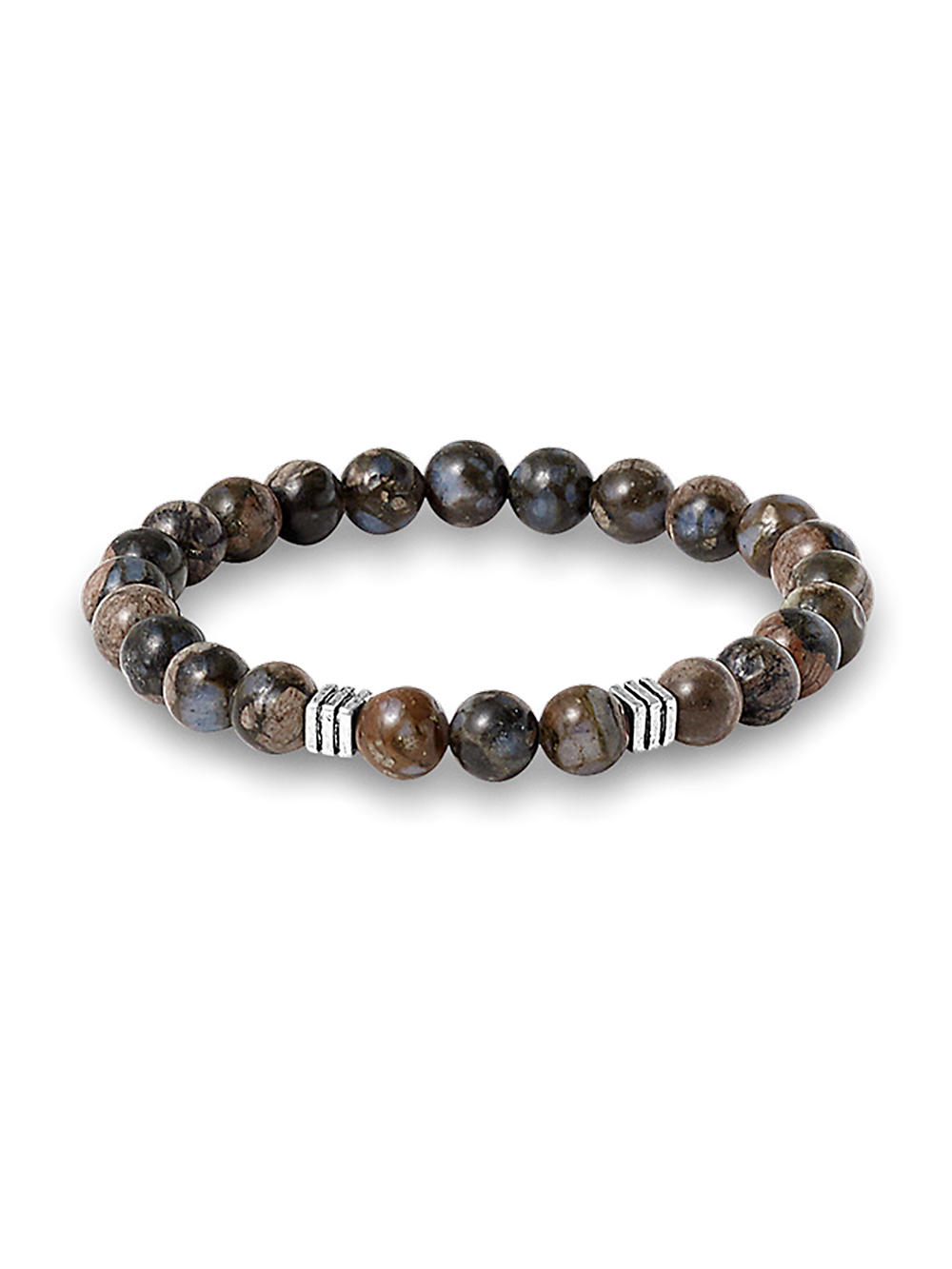 Product Image of Semi Precious Bead Bracelet-Tan Multi