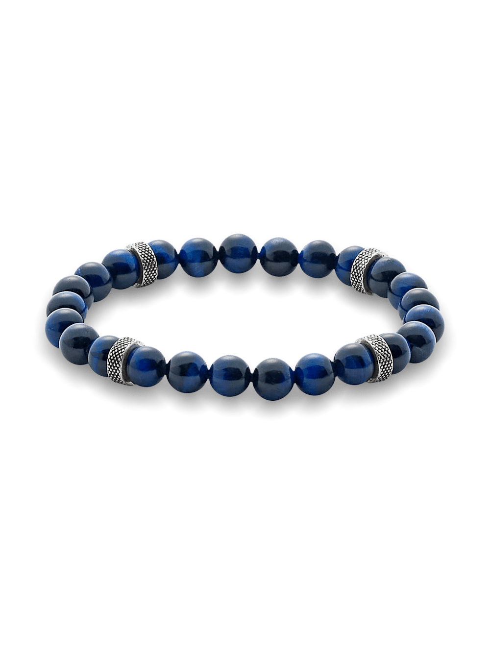 Product Image of Semi Precious Bead Bracelet-Navy